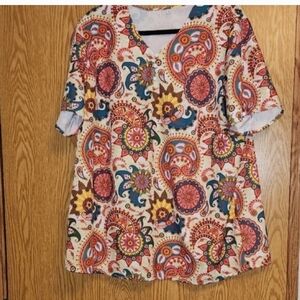 Paisley & Floral Tunic Top - Never Worn